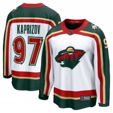 Джерси Minnesota Wild Kirill Kaprizov Fanatics White 25th Anniversary Breakaway