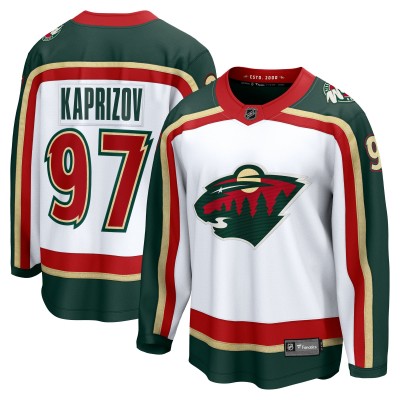 Джерси Minnesota Wild Kirill Kaprizov Fanatics White 25th Anniversary Breakaway