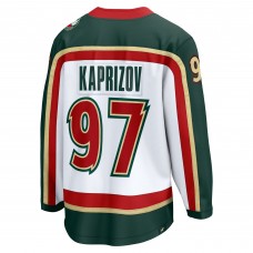 Джерси Minnesota Wild Kirill Kaprizov Fanatics White 25th Anniversary Breakaway