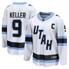 Джерси Utah Mammoth Clayton Keller Fanatics White Away Breakaway