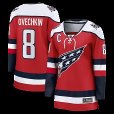 Джерси Женская Washington Capitals Alexander Ovechkin Fanatics Red Alternate Breakaway