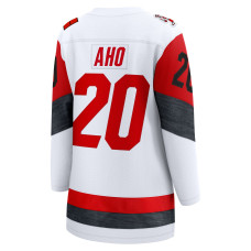 Женская Джерси Carolina Hurricanes Sebastian Aho Fanatics White Away Breakaway