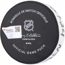 Jakub Zboril New Jersey Devils Fanatics Authentic Game-Used Goal Puck vs. New York Rangers on October 1, 2024