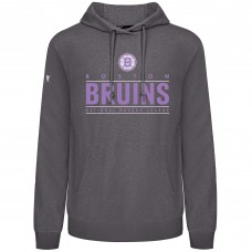 Толстовка Boston Bruins Levelwear Gray Hockey Fights Cancer Pulsar Off Season Tri-Blend