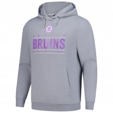 Толстовка Boston Bruins Levelwear Gray Hockey Fights Cancer Pulsar Off Season Tri-Blend