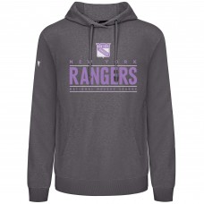Толстовка New York Rangers Levelwear Gray Hockey Fights Cancer Pulsar Off Season Tri-Blend