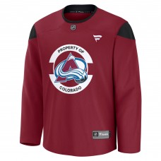Colorado Avalanche Fanatics Burgundy Practice Jersey