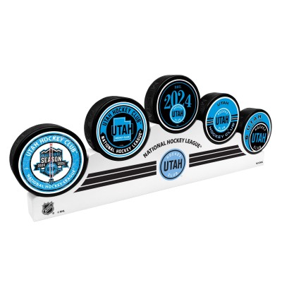 NHL Utah 5 Puck Podium Set