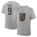 Футболка Vegas Golden Knights Jack Eichel Fanatics Gray Authentic Stack Name & Number