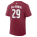 Colorado Avalanche Nathan MacKinnon Fanatics Burgundy Authentic Stack Name & Number T-Shirt