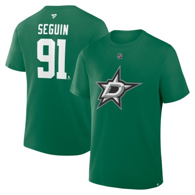 Dallas Stars Tyler Seguin Fanatics Kelly Green Authentic Stack Name & Number T-Shirt