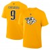 Nashville Predators Filip Forsberg Fanatics Gold Authentic Stack Name & Number T-Shirt