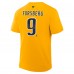 Nashville Predators Filip Forsberg Fanatics Gold Authentic Stack Name & Number T-Shirt