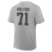 Футболка Vegas Golden Knights William Karlsson Fanatics Heather Gray Authentic Stack Name & Number