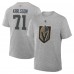 Футболка Vegas Golden Knights William Karlsson Fanatics Gray Authentic Stack Name & Number