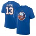 New York Islanders Mathew Barzal Fanatics Royal Authentic Stack Name & Number T-Shirt