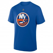 New York Islanders Mathew Barzal Fanatics Royal Authentic Stack Name & Number T-Shirt New York Islanders Mathew Barzal Fanatics Royal Authentic Stack Name & Number T-Shirt