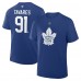 Toronto Maple Leafs John Tavares Fanatics Blue Authentic Stack Name & Number T-Shirt