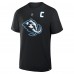 Utah Mammoth Clayton Keller Fanatics Black Authentic Stack Name & Number T-Shirt