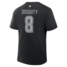 Los Angeles Kings Drew Doughty Fanatics Black Authentic Stack Name & Number T-Shirt Los Angeles Kings Drew Doughty Fanatics Black Authentic Stack Name & Number T-Shirt