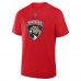 Футболка Florida Panthers Sergei Bobrovsky Fanatics Red Authentic Stack Name & Number