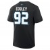 Utah Mammoth Logan Cooley Fanatics Black Authentic Stack Name & Number T-Shirt