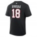 Ottawa Senators Tim Stutzle Fanatics Black Authentic Stack Name & Number T-Shirt