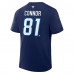 Футболка Winnipeg Jets Kyle Connor Fanatics Navy Authentic Stack Name & Number