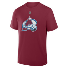 Colorado Avalanche Cale Makar Fanatics Burgundy Authentic Stack Name & Number T-Shirt