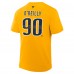 Nashville Predators Ryan OReilly Fanatics Gold Authentic Stack Name & Number T-Shirt