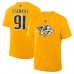 Nashville Predators Steven Stamkos Fanatics Gold Authentic Stack Name & Number T-Shirt