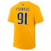 Nashville Predators Steven Stamkos Fanatics Gold Authentic Stack Name & Number T-Shirt