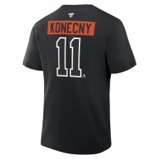 Футболка Philadelphia Flyers Travis Konecny Fanatics Black Authentic Stack Name & Number Футболка Philadelphia Flyers Travis Konecny Fanatics Black Authentic Stack Name & Number