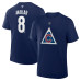 Colorado Avalanche Cale Makar Fanatics Navy Authentic Stack Name & Number T-Shirt