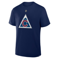 Colorado Avalanche Cale Makar Fanatics Navy Authentic Stack Name & Number T-Shirt