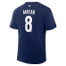 Colorado Avalanche Cale Makar Fanatics Navy Authentic Stack Name & Number T-Shirt