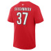 Футболка Carolina Hurricanes Andrei Svechnikov Fanatics Red Authentic Stack Name & Number