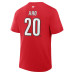 Футболка Carolina Hurricanes Sebastian Aho Fanatics Red Authentic Stack Name & Number