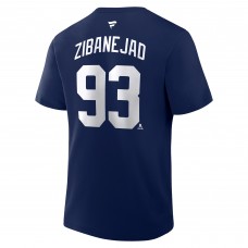 New York Rangers Mika Zibanejad Fanatics Navy Authentic Stack Name & Number T-Shirt New York Rangers Mika Zibanejad Fanatics Navy Authentic Stack Name & Number T-Shirt