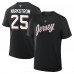 New Jersey Devils Jacob Markstrom Fanatics Black Authentic Stack Name & Number T-Shirt