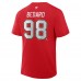 Футболка Chicago Blackhawks Connor Bedard Fanatics Red Centennial Authentic Stack Name & Number