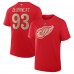 Detroit Red Wings Alex DeBrincat Fanatics Red Authentic Stack Name & Number T-Shirt