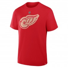 Detroit Red Wings Alex DeBrincat Fanatics Red Authentic Stack Name & Number T-Shirt