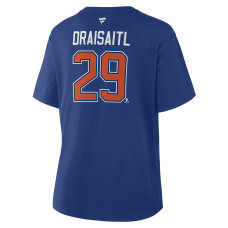 Женская футболка Edmonton Oilers Leon Draisaitl Fanatics Royal Authentic Stack Name & Number Женская футболка Edmonton Oilers Leon Draisaitl Fanatics Royal Authentic Stack Name & Number