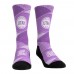 Две пары носков Unisex Utah Hockey Club Rock Em Socks Purple 2024 Hockey Fights Cancer Crew