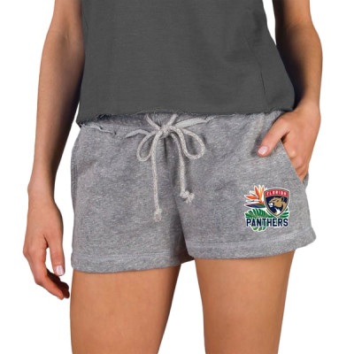 Женские шорты Florida Panthers Concepts Sport Gray Mainstream Terry