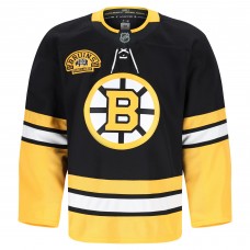 Boston Bruins Fanatics Black 100th Anniversary Authentic Pro Jersey