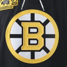 Boston Bruins Fanatics Black 100th Anniversary Authentic Pro Jersey