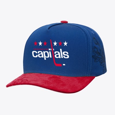 Бейсболка Washington Capitals Mitchell & Ness Blue/Red May Flowers Pro Crown