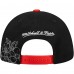 Бейсболка Chicago Blackhawks Mitchell & Ness Black/Red May Flowers Pro Crown